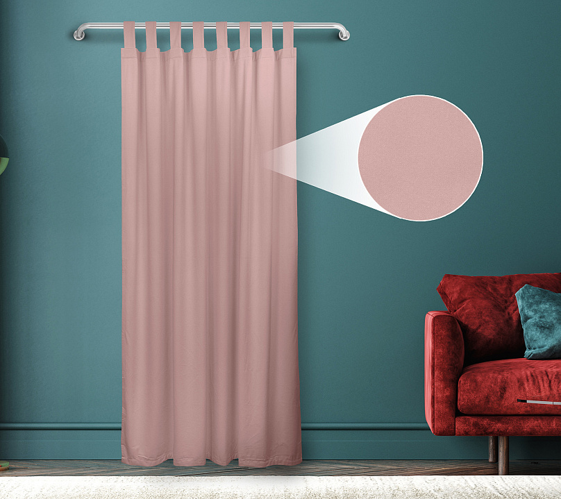 Штора Велюр матовый с креплением Петли v24. Фото 1