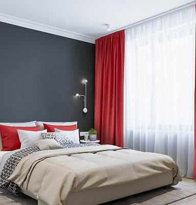 Канвас однотонные v43 с креплением Кулиска