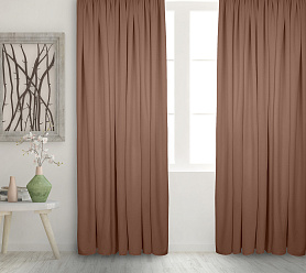 Штора Велюр матовый с креплением Кулиса v06