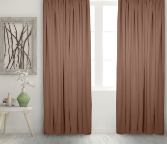 Штора Велюр матовый с креплением Кулиса v06. Фото 2