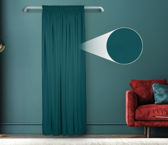 Штора Велюр матовый с креплением Шторная тесьма v17. Фото 1