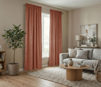 Штора Микровелюр v13 с креплением Кулиса с гребешком. Фото 2