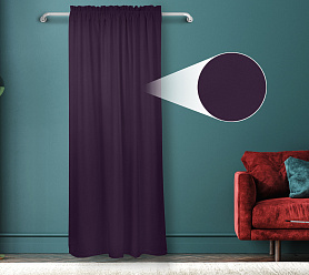 Штора Велюр матовый с креплением Кулиса с гребешком v27