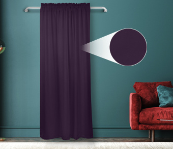 Штора Велюр матовый с креплением Кулиса с гребешком v27. Фото 1