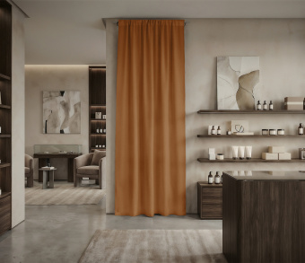 Штора Микровелюр v09 с креплением Кулиса. Фото 1