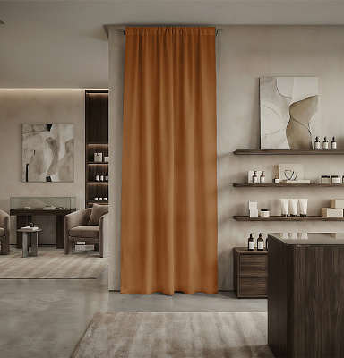 Штора Микровелюр v09 с креплением Кулиса