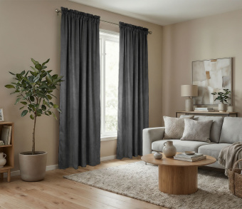 Штора Микровелюр v33 с креплением Кулиса с гребешком. Фото 2