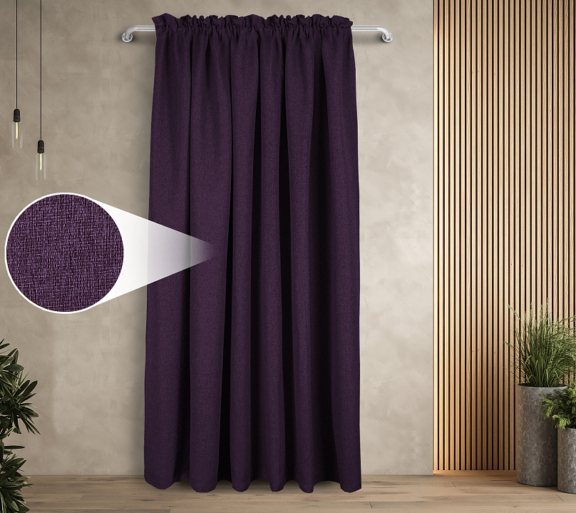 Штора Димаут Рогожка с креплением Кулиса с гребешком v28. Фото 1