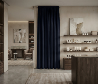 Штора Микровелюр v36 с креплением Шторная тесьма. Фото 1