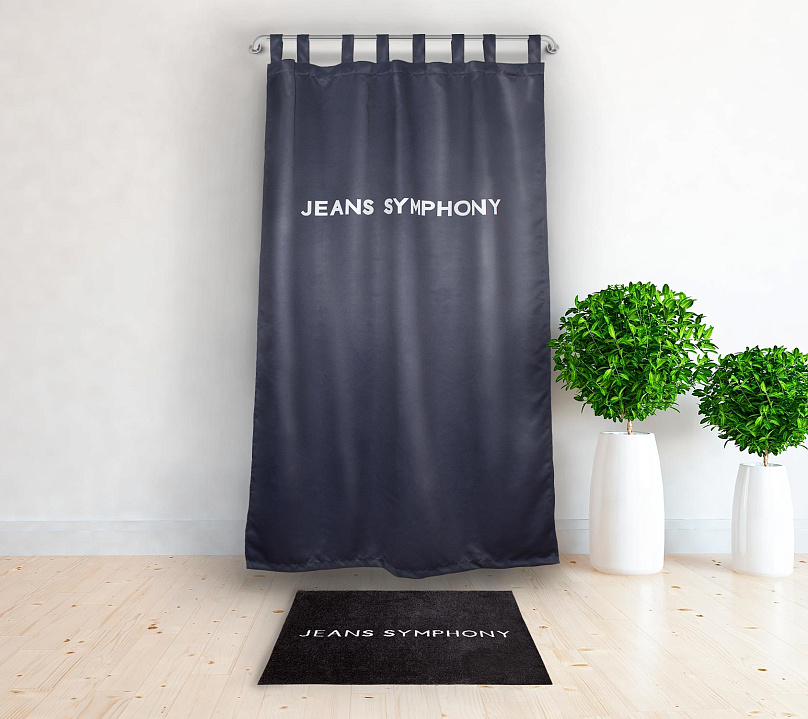 Шторы Премиум с логотипом на петлях без липучек. Фото 7