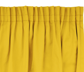 Шторы Стандарт желтые на тесьме. Фото 4
