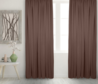 Штора Велюр матовый с креплением Кулиса с гребешком v08. Фото 2