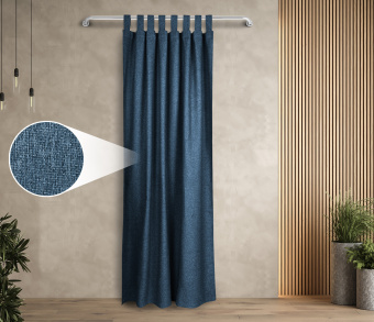 Штора Димаут Рогожка с креплением Петли с липучкой v19. Фото 1