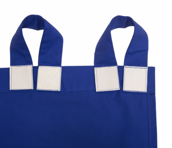 Шторы Стандарт синие на петлях на липучках. Фото 5