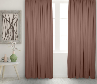 Штора Велюр матовый с креплением Кулиса v07. Фото 2