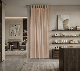 Штора Микровелюр v07 с креплением Петли