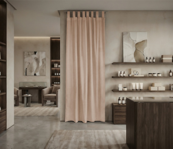 Штора Микровелюр v07 с креплением Петли. Фото 1