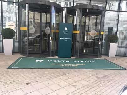 Ковер на вход в отель Деко Нитрил 190х600 см