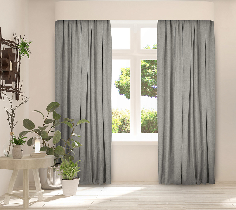 Санди однотонные v05 с креплением Шторная тесьма. Фото 2