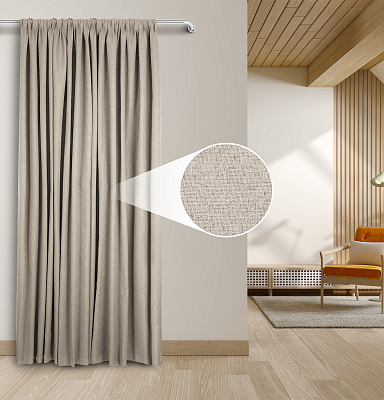 Штора Блэкаут Долли с креплением Кулиса v04