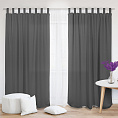 Шторы Стандарт серые на петлях без липучек. Фото 1