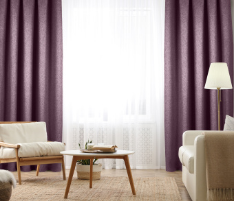 Штора Димаут Рогожка с креплением Люверсы v24. Фото 2