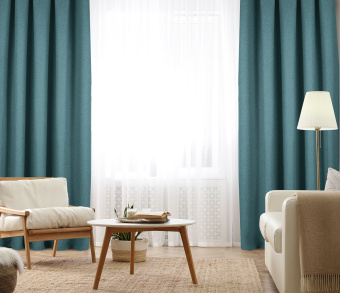 Штора Димаут Рогожка с креплением Люверсы v17. Фото 2