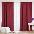 Шторы Премиум красные на тесьме. Фото 2