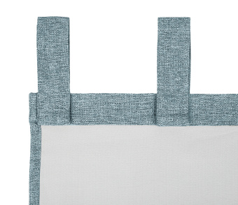 Штора Димаут Рогожка с креплением Петли с липучкой v18. Фото 4