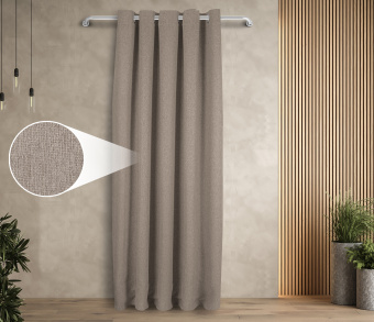 Штора Димаут Рогожка с креплением Люверсы v13. Фото 1