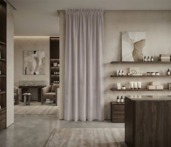 Штора Микровелюр v18 с креплением Кулиса с гребешком. Фото 1