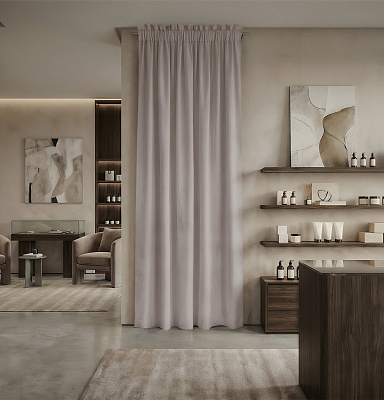 Штора Микровелюр v18 с креплением Кулиса с гребешком