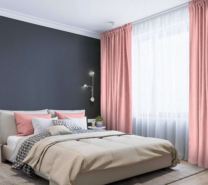 Канвас однотонные v21 с креплением Кулиска с гребешком. Фото 1