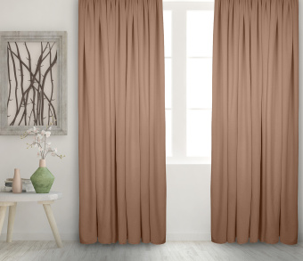 Штора Велюр матовый с креплением Петли v05. Фото 2