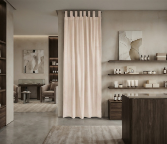 Штора Микровелюр v02 с креплением Петли. Фото 1