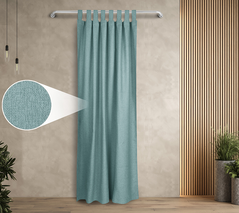 Штора Димаут Рогожка с креплением Петли v15. Фото 1