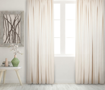 Штора Велюр матовый с креплением Петли v01. Фото 2