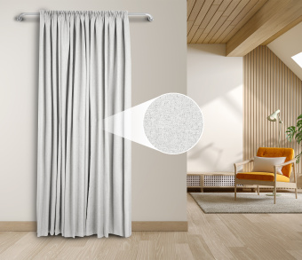 Штора Блэкаут Долли с креплением Шторная тесьма v01. Фото 1