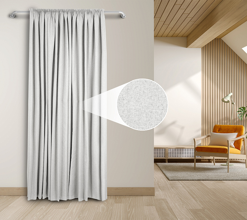 Штора Блэкаут Долли с креплением Шторная тесьма v01. Фото 1