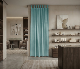 Штора Микровелюр v19 с креплением Петли. Фото 1