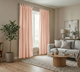 Штора Микровелюр v14 с креплением Петли с липучкой