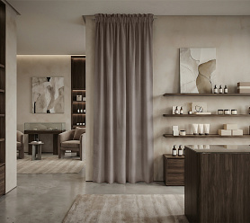 Штора Микровелюр v31 с креплением Кулиса с гребешком