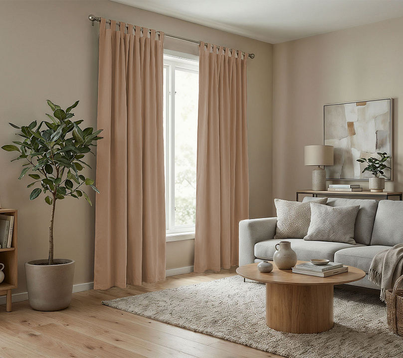 Штора Микровелюр v06 с креплением Петли. Фото 2