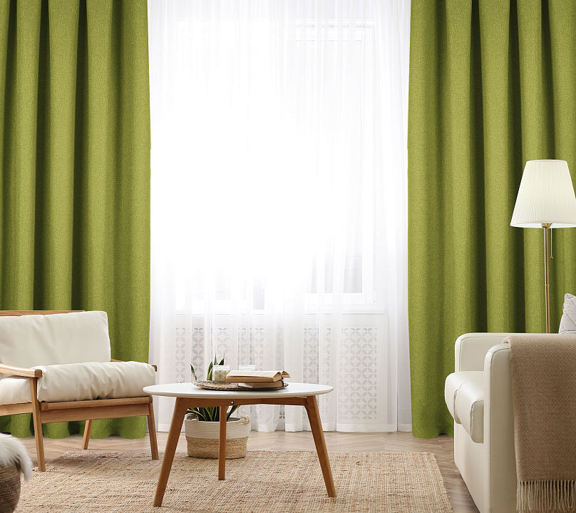 Штора Димаут Рогожка с креплением Люверсы v20. Фото 2