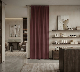 Штора Микровелюр v34 с креплением Кулиса