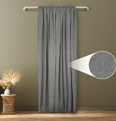 Санди однотонные v14 с креплением Шторная тесьма