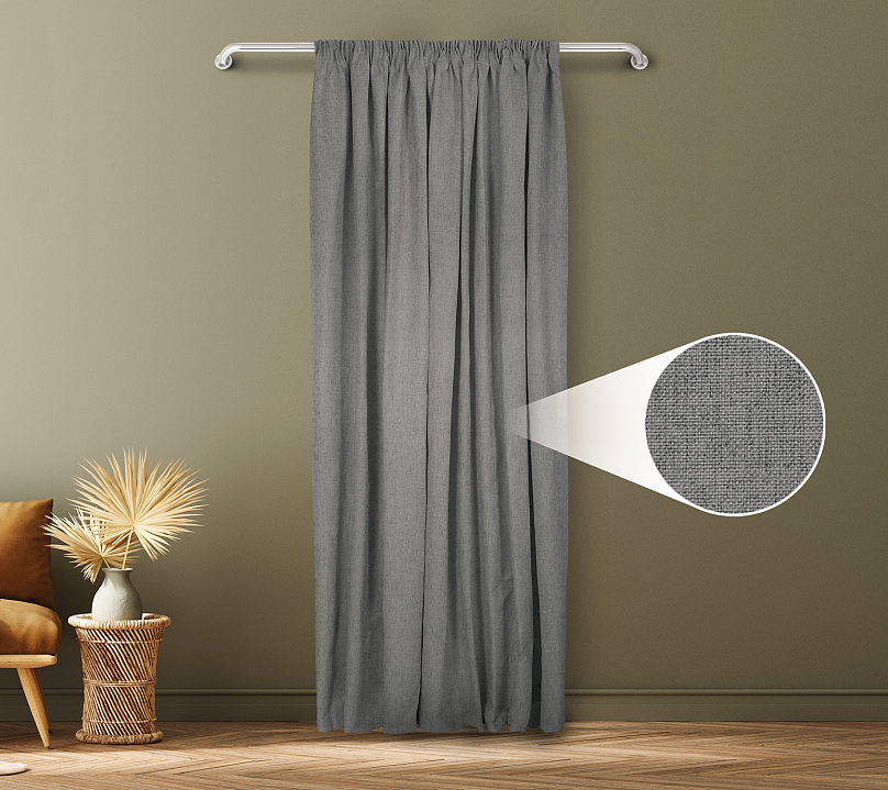 Санди однотонные v14 с креплением Шторная тесьма. Фото 1