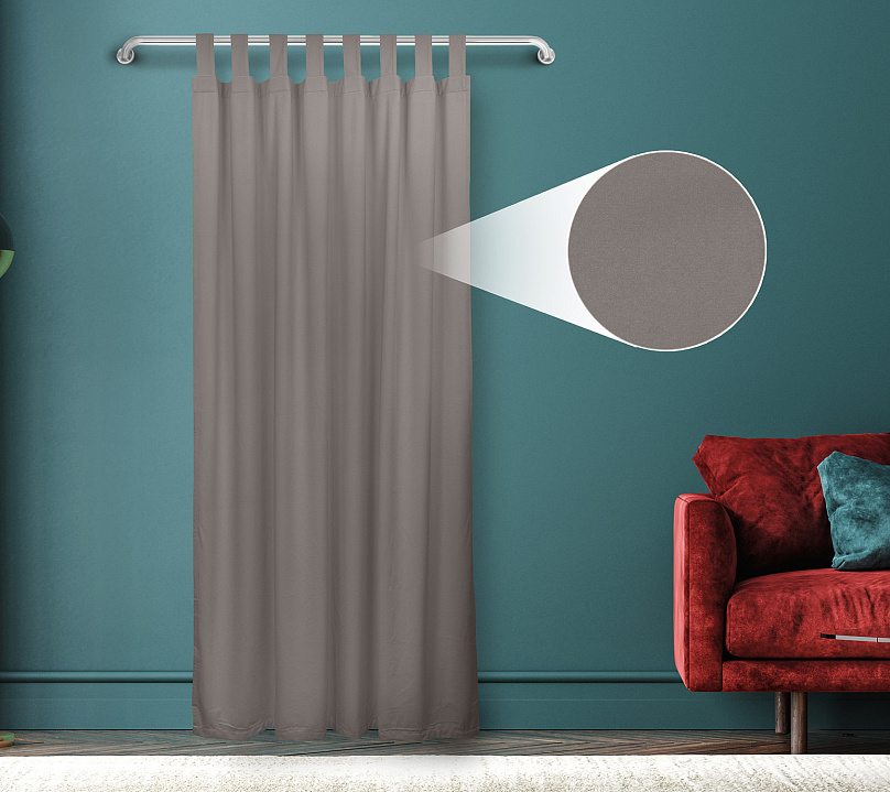 Штора Велюр матовый с креплением Петли v11. Фото 1