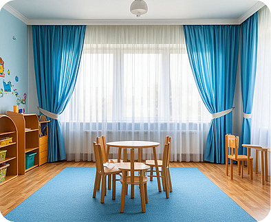 Наши работы. Шторы для детского сада. Фото 6