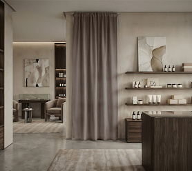 Штора Микровелюр v31 с креплением Кулиса